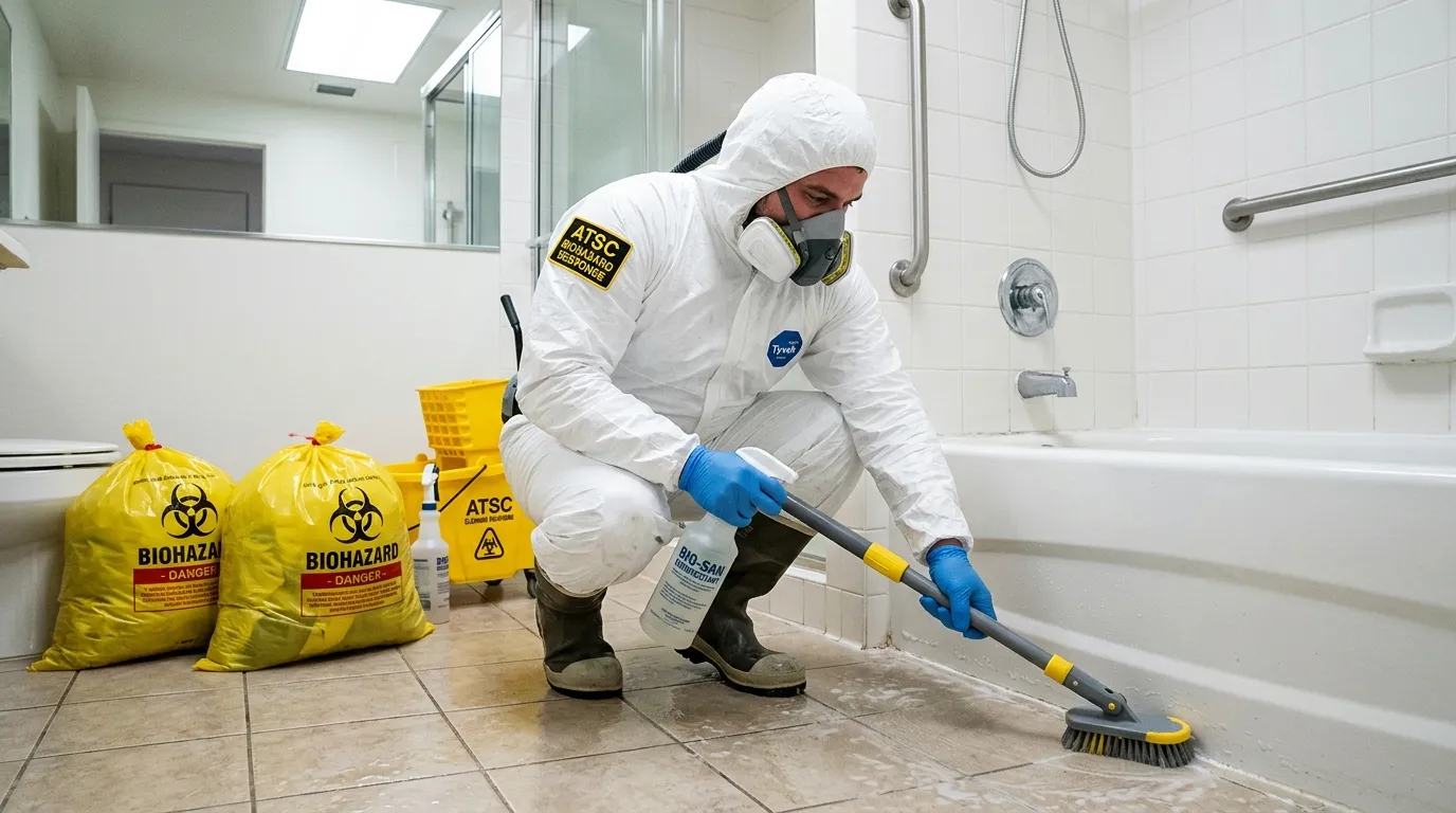 Decontamination equipment deployed for Blood Cleanup in Atco